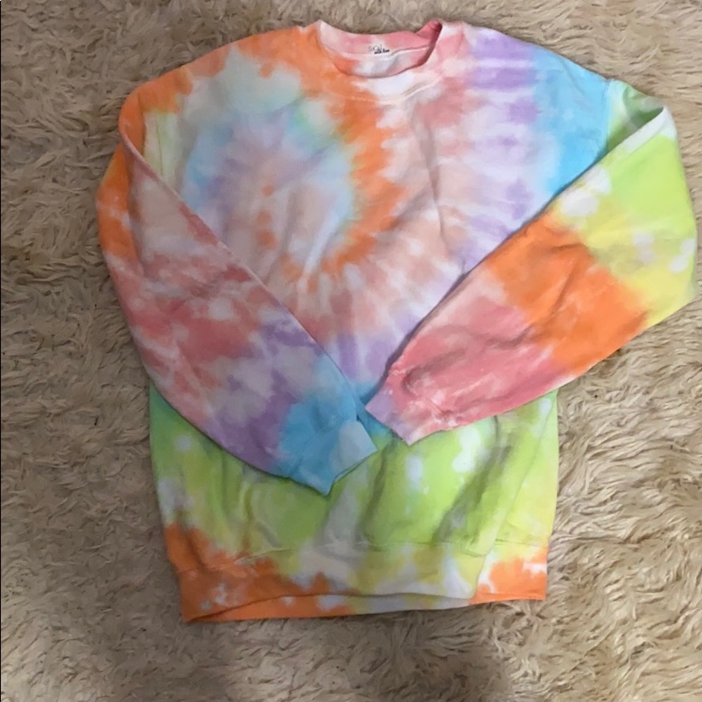 Sherbet tie dye sweatshirt